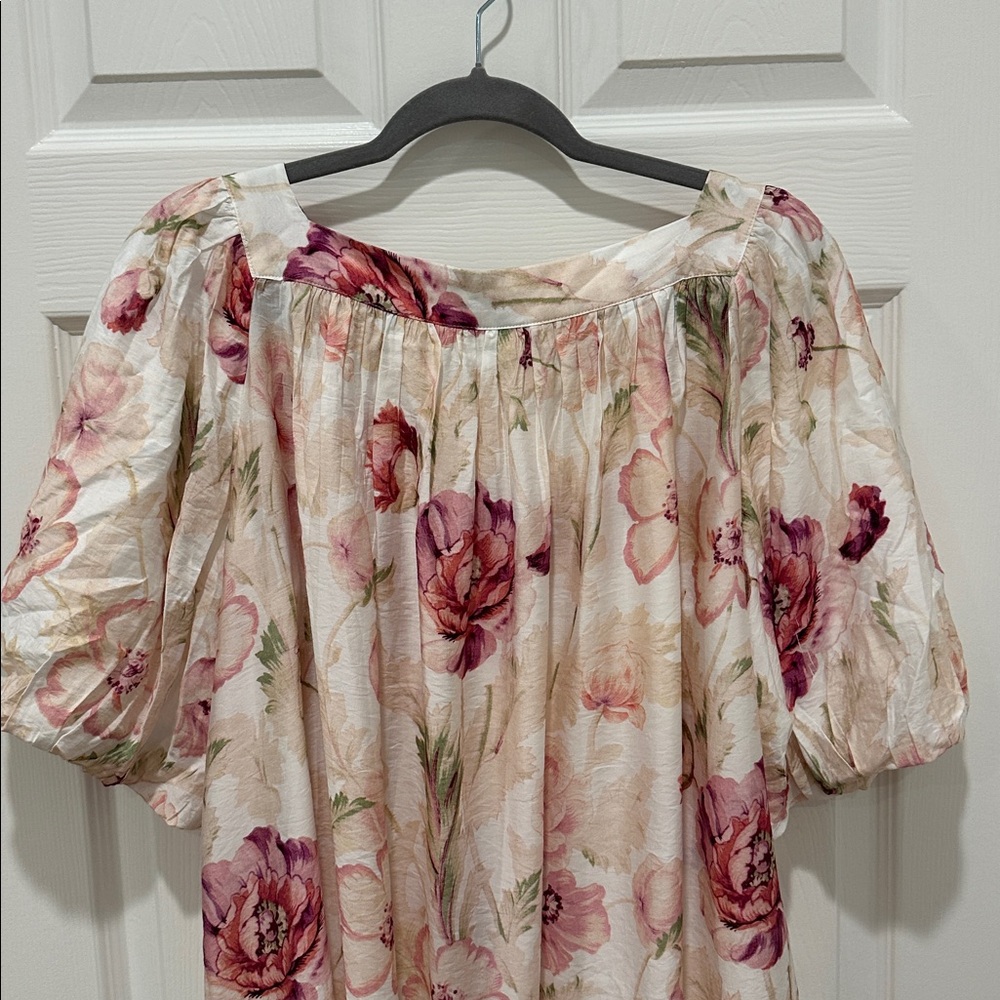 H&M Pink and Cream Floral Dress - Picture 6 of 9